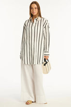 Load image into Gallery viewer, Corfu Stripe Shirt / Black