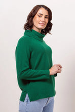 Load image into Gallery viewer, 100% Merino Wool ( Cashfeel ) Roll Neck Sweater - Green