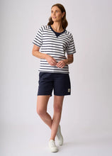 Load image into Gallery viewer, St James Top - White/Navy Stripe