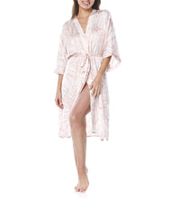 Load image into Gallery viewer, Pandora Satin Robe / White - Orange