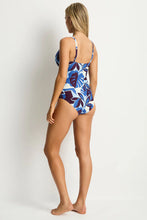 Load image into Gallery viewer, Rumba Cross Front One Piece Denim Blue