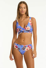 Load image into Gallery viewer, Blue Hawaii Cross Front Multifit Bra