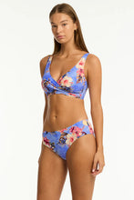 Load image into Gallery viewer, Blue Hawaii Cross Front Multifit Bra