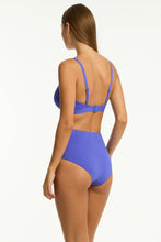 Load image into Gallery viewer, Essentials Edit High Waist Gathered Side Pant - Iris