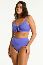Load image into Gallery viewer, Capri Tie Front DD/E Bralette Iris