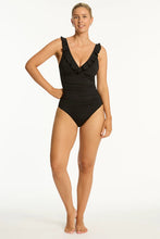 Load image into Gallery viewer, Sea Level Essentials Edit D/DD Frill One Piece Black