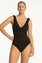 Load image into Gallery viewer, Sea Level Essentials Edit D/DD Frill One Piece Black