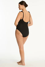 Load image into Gallery viewer, Sea Level Essentials Edit D/DD Frill One Piece Black