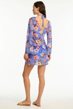 Load image into Gallery viewer, Blue Hawaii Mesh Short Dress
