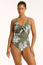 Load image into Gallery viewer, Aloha Tie Front DD/E One Piece