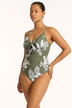 Load image into Gallery viewer, Aloha Tie Front DD/E One Piece