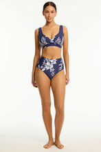 Load image into Gallery viewer, Aloha Cross Front Multifit Bra / Navy