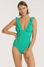 Load image into Gallery viewer, Capri Frill One Piece Evergreen