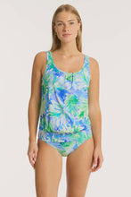 Load image into Gallery viewer, Key Largo Blouson Tankini Blue