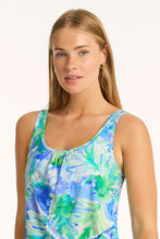 Load image into Gallery viewer, Key Largo Blouson Tankini Blue
