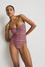 Load image into Gallery viewer, Tessera U Bar Bandeau One Piece