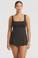 Load image into Gallery viewer, Eco Essentials Square Neck Tummy Control Swim Dress