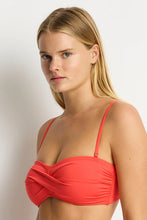 Load image into Gallery viewer, Sea Level Essentials Edit Twist Bandeau Tango