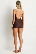 Load image into Gallery viewer, Zen Scoop Neck Boy Leg One Piece - Cocoa