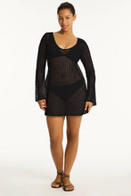 Load image into Gallery viewer, Surf Mesh Cover Up / Black
