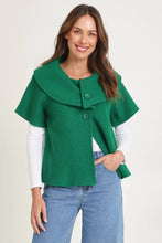Load image into Gallery viewer, 100% Boiled Wool Collared Crop Coat - Green