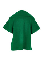 Load image into Gallery viewer, 100% Boiled Wool Collared Crop Coat - Green