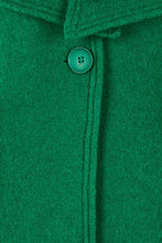 Load image into Gallery viewer, 100% Boiled Wool Collared Crop Coat - Green
