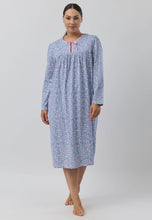 Load image into Gallery viewer, FLOWERETTE TIE NIGHTIE DENIM