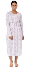 Load image into Gallery viewer, Rosebud Pleated Nightie Mid / Pink