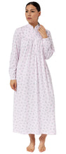Load image into Gallery viewer, Rosebud Mandarin Nightie Long / Pink