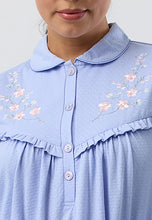 Load image into Gallery viewer, FLEUR EMBROIDERED COLLAR NIGHTIE LAVENDER