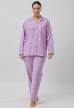 Load image into Gallery viewer, LATTICE REVERE PJ SET PINK - SK500L5