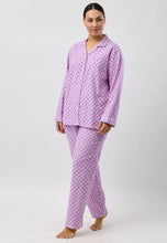 Load image into Gallery viewer, LATTICE REVERE PJ SET PINK - SK500L5
