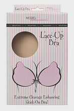Load image into Gallery viewer, Secret Weapons / Lace Up Stick on Bra Nude