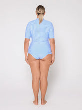 Load image into Gallery viewer, Sailor Blue Short Sleeve Rash Vest