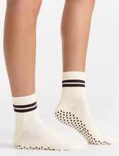 Load image into Gallery viewer, Organic Cotton Grip Crew Sock - Buttercream