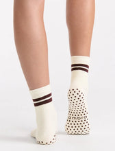Load image into Gallery viewer, Organic Cotton Grip Crew Sock - Buttercream