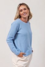 Load image into Gallery viewer, Moss Stitch Sweater Powder Blue