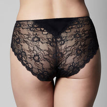 Load image into Gallery viewer, Precision Lace Hi Cut Brief / Black