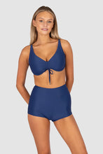 Load image into Gallery viewer, Rococco High Waist Boyleg Bikini Bottom Ink