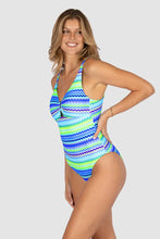 Load image into Gallery viewer, La Mer C/D Cup Longline One Piece Swimsuit Sea Blue