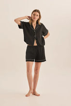 Load image into Gallery viewer, Venus Black And Ivory Short PJ