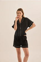 Load image into Gallery viewer, Venus Black And Ivory Short PJ