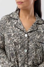 Load image into Gallery viewer, LEOPARD REVERE PJ SET BLACK - Y246L6