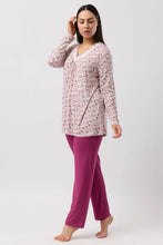 Load image into Gallery viewer, BLOOM PJ SET BORDEAUX - Y247B6