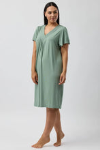 Load image into Gallery viewer, Diamond Pleat Nightie Sage Y346PL