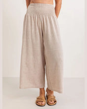 Load image into Gallery viewer, Shirred Waist Pant Natural