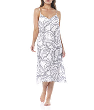 Load image into Gallery viewer, Yolanda Printed Satin Nightie / Black & White