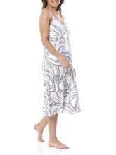 Load image into Gallery viewer, Yolanda Printed Satin Nightie / Black & White