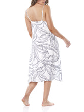 Load image into Gallery viewer, Yolanda Printed Satin Nightie / Black & White